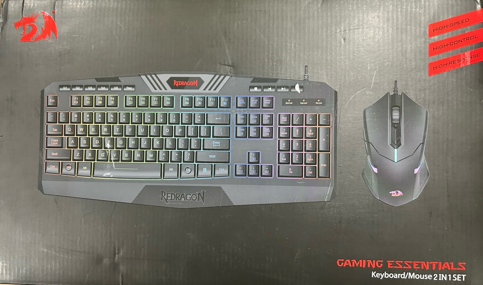 Redragon S101 Wired Gaming Keyboard and Mouse Combo RGB