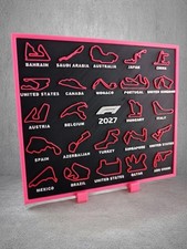 Calendario Circuiti F1 2027 Stampa 3D 16.5 cm x 14.5 cm Gadget Formula 1