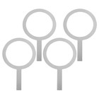  4 Pcs Milk Cup Rim Mug Cover Baking Ring Stainless Steel Dessert Rings