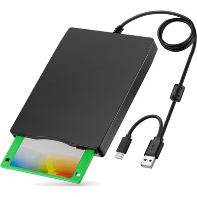 Plug-and-Play Floppy Disk Drive - Externe 1,44MB Lösung für PC und MAC Benutzer