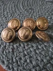 3 Civil War Infantry / 3 Civil War Calvary  Brass Buttons New Old Stock
