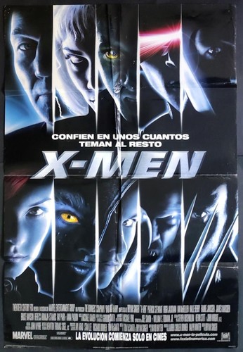 Patrick Stewart Hugh Jackman Bryan Singer Marvel Comics X-Men movie poster 1955