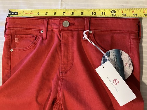 Neu mit Etikett: AG Adriano Goldschmied Damen Jeans 27 The Prima Cigarette Leg Stretch rot - Bild 14 von 20