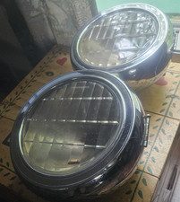 Headlight Set Large Warner Patterson Co. Fork Type Headlights - Packard Stanley