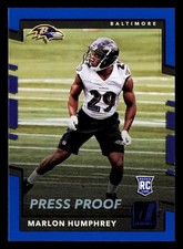 2017 Donruss #378 Marlon Humphrey Press Proof Blue