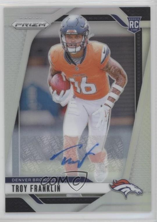 2024 Panini Prizm Rookies Silver Troy Franklin #393 Rookie Auto RC 1kn1