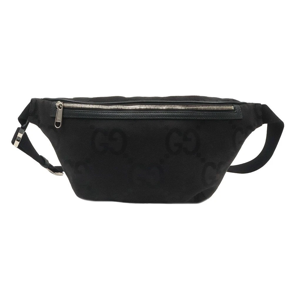 Gucci noir GG Supreme toile WEB sangle sac ceinture jumbo 696031 103869305