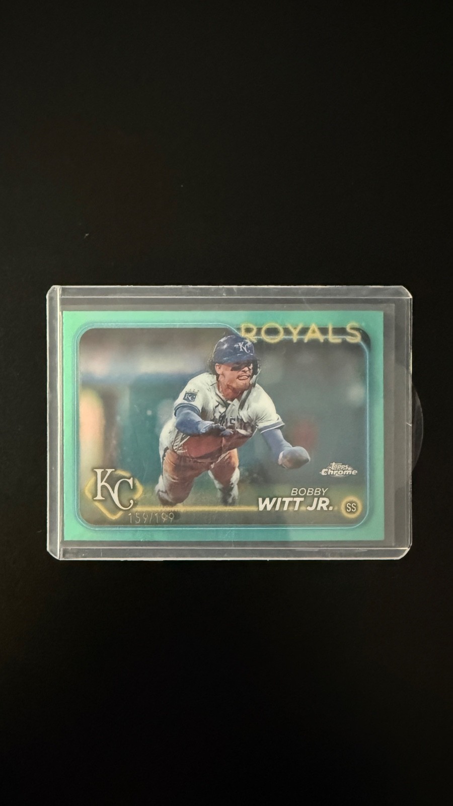 2024 Topps Chrome - Bobby Witt Jr. #120 Aqua Lava Refractor /199