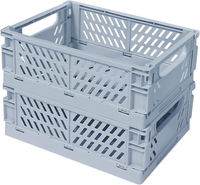 Kleine Pastellfarbene Aufbewahrungsboxen Aus Kunststoff (2 StüCk), Faltbar, Farb