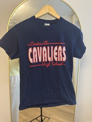 Cookeville Cavs High School Graphic T-Shirt Women s S Navy 100% Cotton