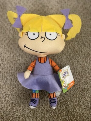 Nickelodeon Classic Rugrats Angelica Stuffed Plush 10 Inch NWT New with Tags.