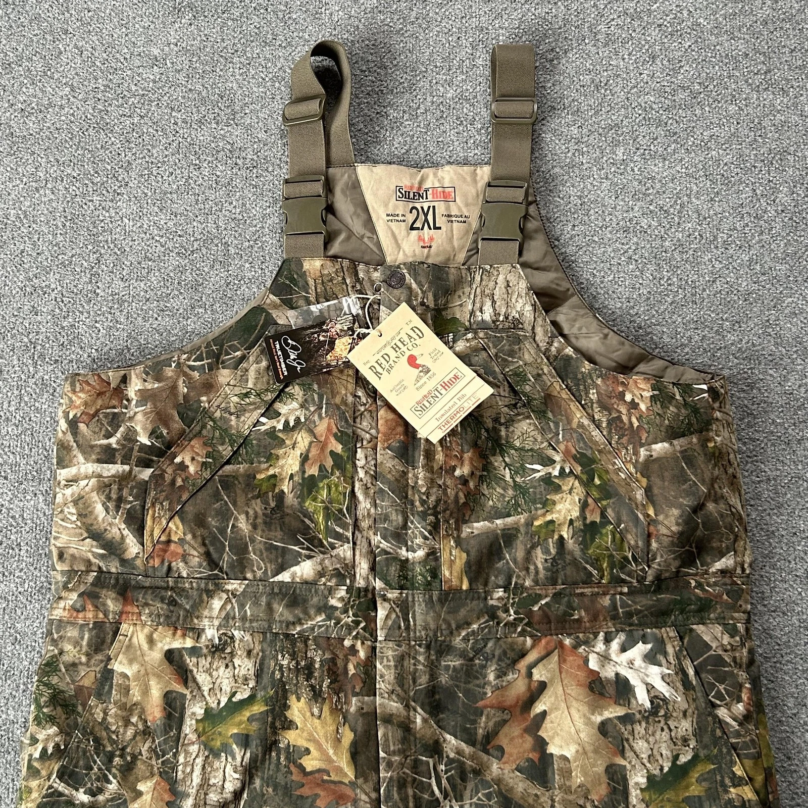 RedHead Bib Overalls Mens 2XL Camo Silent Hide Insulated Hunting Snow Pants
Opens in a new window or