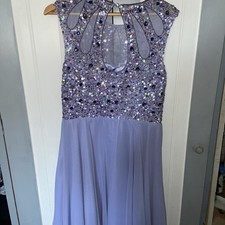 Monsoon Prom/evening Dress In Lilac/purples Size 14, Wire Hem, Net Underlay