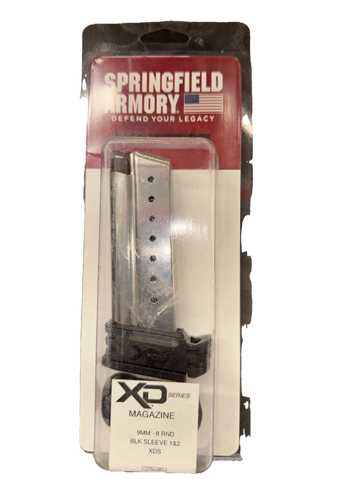 Springfield Armory XD-S 9mm 8-Round Extended Magazine XDS0908