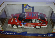 ALFA ROMEO GTV Alfetta 6 Rallye Tour de Corse 1985 #23 Loubet Solido RARE  1:18