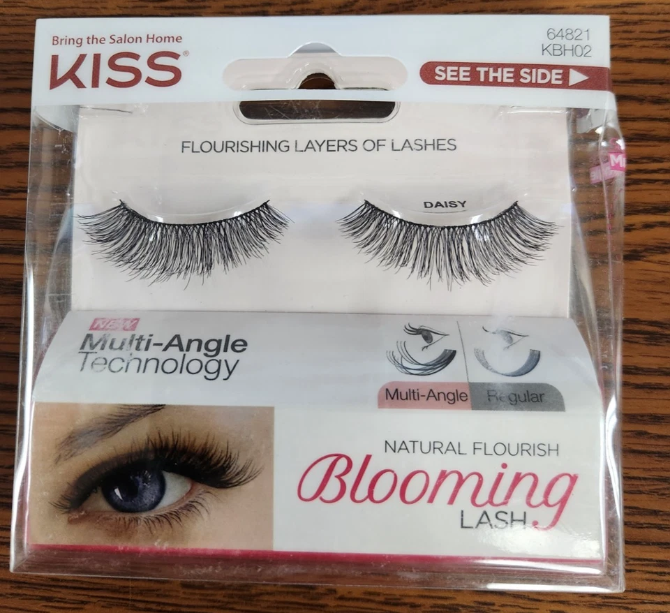 3 PIEZAS NUEVO EN CAJA 64821/KBH02 DAISY KISS PESTAÑAS POSTIZAS FLORECIENTES FLORECIENTES NATURAL Foto 2 de 4