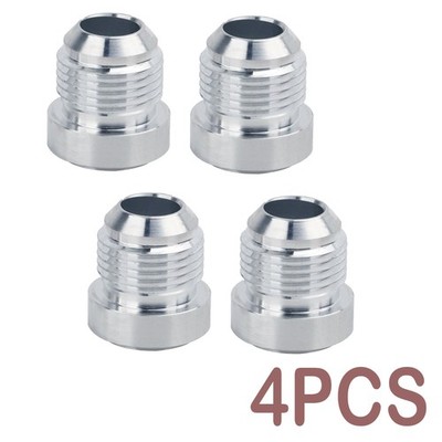 4pcs Male Oil Water Fuel Hose Weld On Fitting 6AN 8AN 10AN 12AN