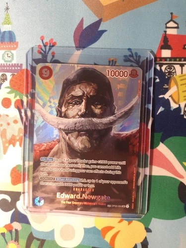 One Piece Card Game Edward Newgate ALT ART SP English Paramount War OP02-004  NM