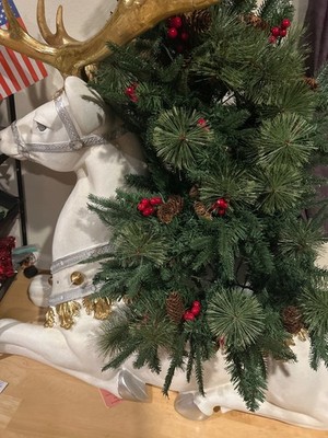 mark roberts sitting deer with led light christmas tree gently used