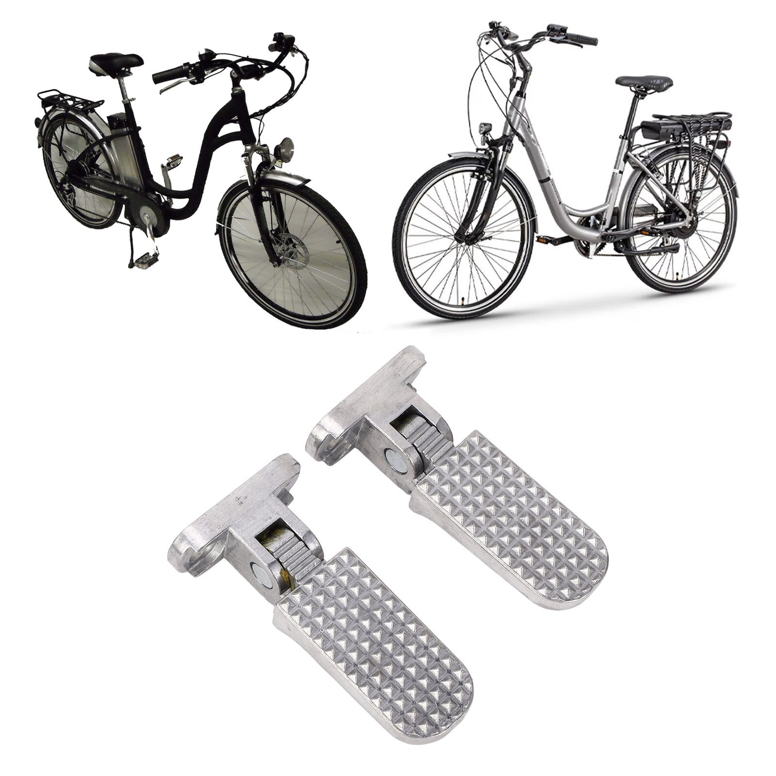 HOT Motocycle Footrest Pegs Aluminium Alloy Foldable Foot Rest Pedals Bike
