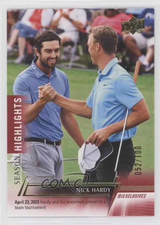 2024 Upper Deck Season Highlights UD Exclusives 52/100 Nick Hardy Rookie RC 1o9l