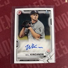 2021 Bowman Will Kincanon 1st Bowman Auto PAPR-WK White Sox (RC)