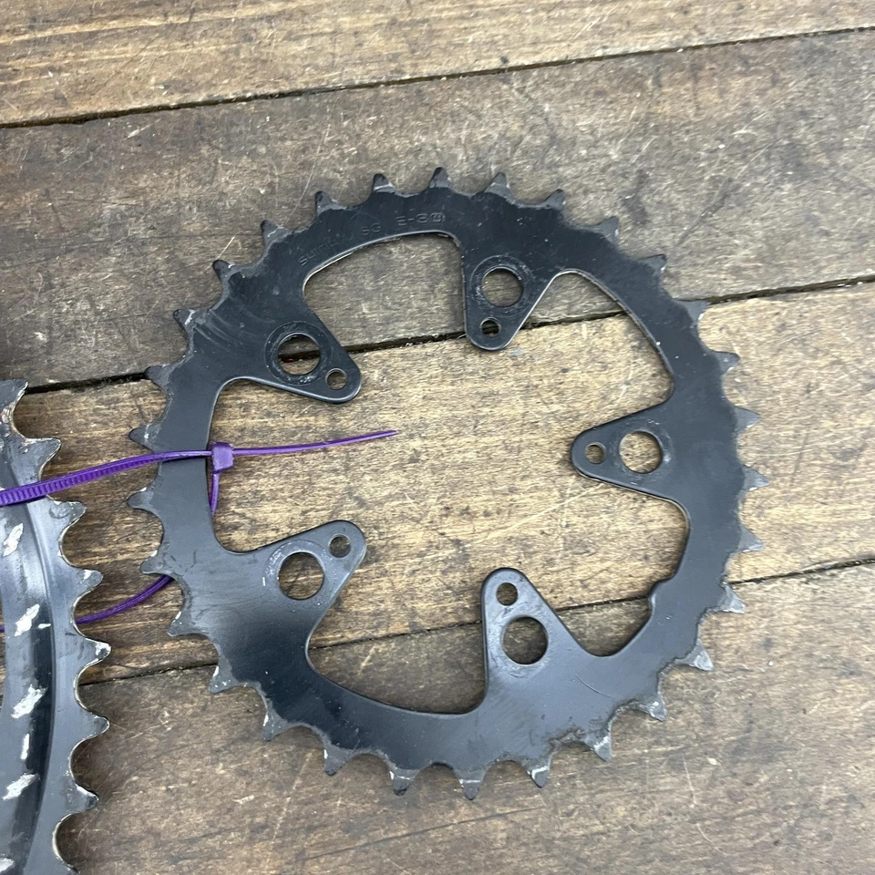 Shimano SG Chainring Set 50/40/30T 110/74 BCD 5-Bolt Triple Steel MTB Mountain - Image 2 of 4