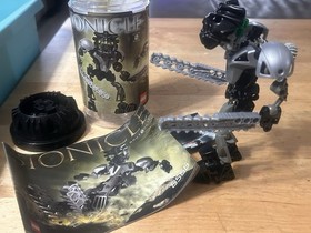Lego Bionicle: Toa Nuva Onua Nuva Set #8566 Incomplete in Canister