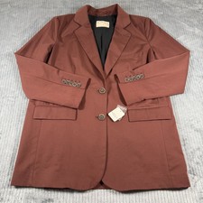 Free People NWT We The Free Jay Blazer In Chocolate Brown Small Womens 228
