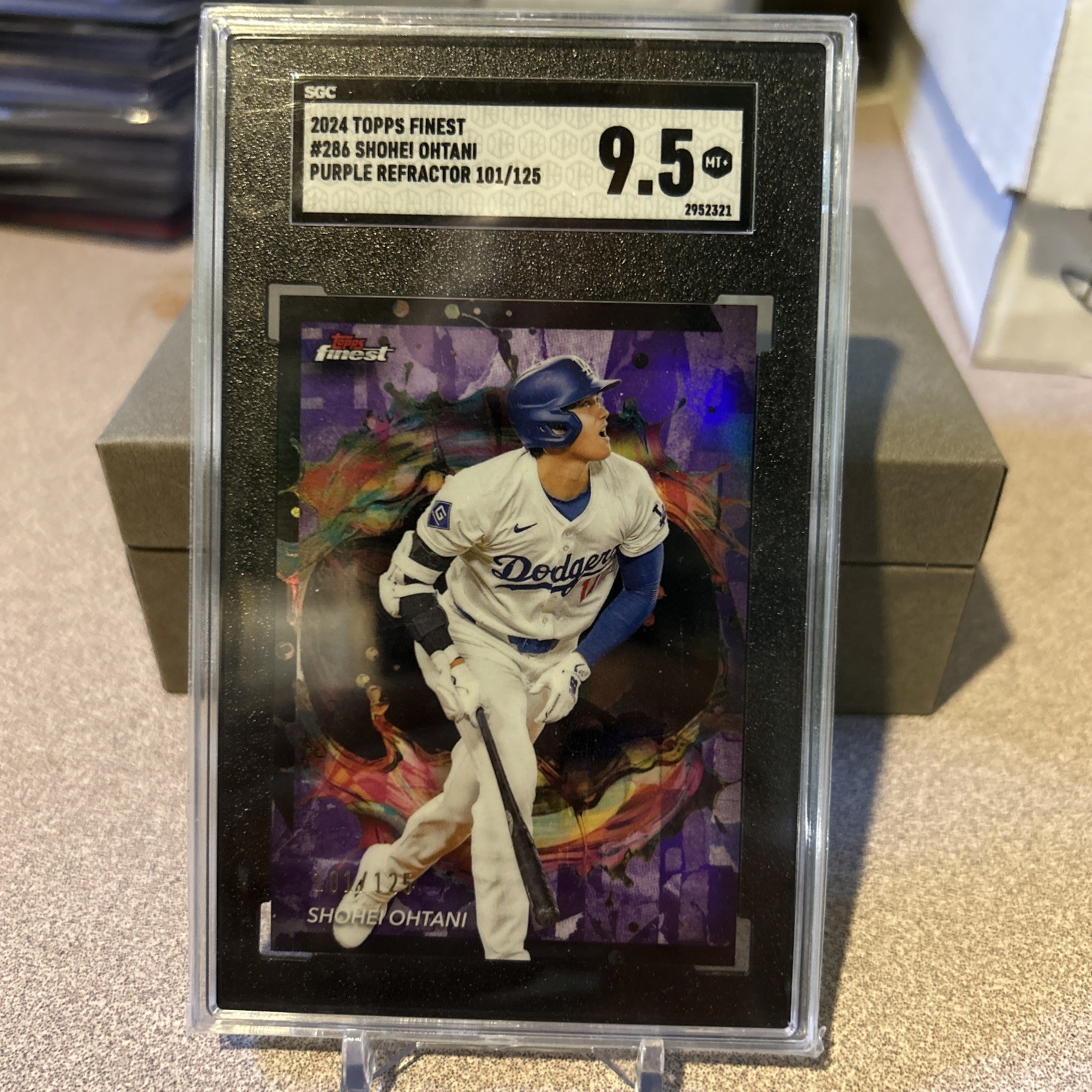 2024 Topps Finest - Rare Shohei Ohtani #286 Purple Refractor /125