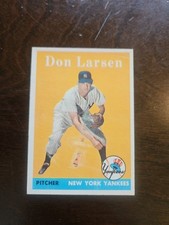 1958 Topps - Don Larsen #161 HOFER New York Yankees Only One To Pitch No HIT WS