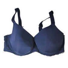 Panache Sculptresse Sasha Bra Blue 40FF Plunge Seamless Light Pad 9506 Underwire