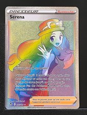 Carte pokémon Serena 207/195 rainbow EB 12 Tempête Argentée