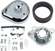 S&S CYCLE 17-0404 Teardrop Air Cleaner Kit - Chrome