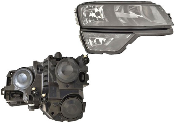L E D Hauptscheinwerfer Rechts H1 PY24W W5W H7 FüR Skoda Karoq Bj.17-20-image