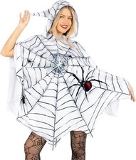    New SPIDER WEB PONCHO Halloween Costume by Morph  One Size Fits Most   