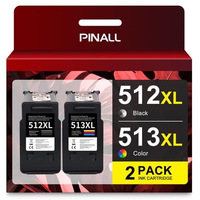 PINALL CL 513 PG 512 Kompatibel für Canon CL-513 PG-512 für Canon Pixma MP280...