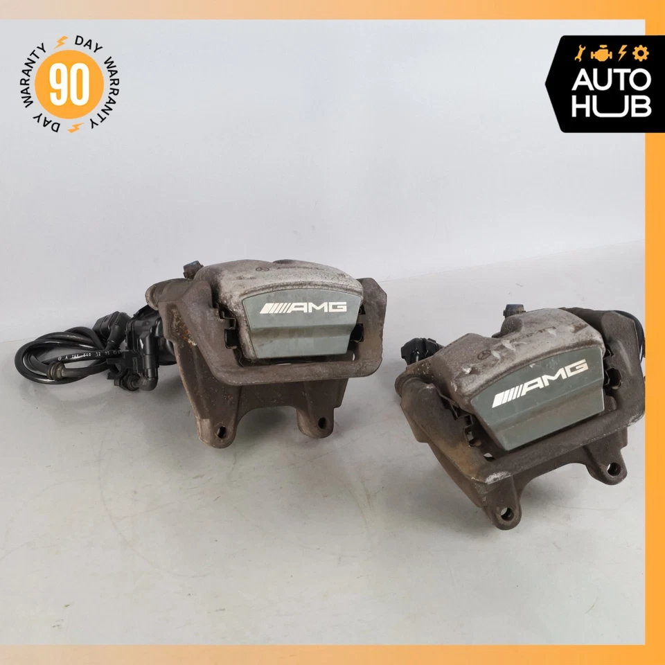 Juego de pinzas de freno traseras 14-19 Mercedes W117 CLA45 GLA45 AMG con actuador OEM Foto 2 de 4