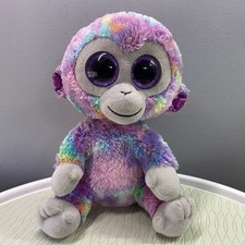 2018 Ty ZURI Pastel Monkey Beanie Plush 9.5” Tall