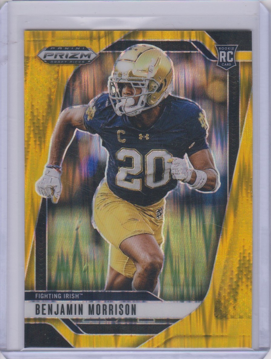 2025 Panini Prizm Draft Picks - Gold Flash 46/49 - #75 Benjamin Morrison (RC)
