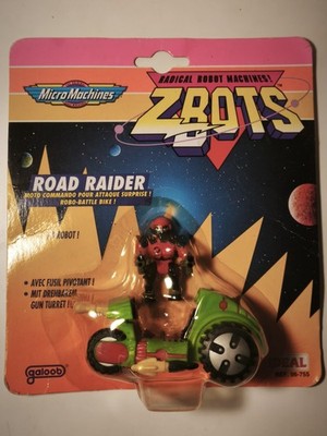 ROAD RAIDER + 1 ROBOT RADICAL ROBOT MACHINEST ZBOTS MICRO MACHINES IDEAL OVP BOX