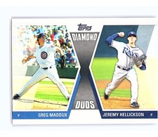 2011 Topps Diamond Duos Greg Maddux / Jeremy Hellickson #DD-MH