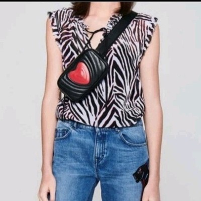 Escada Nyma Zebra Print Top
