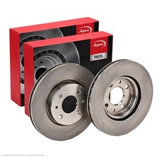 2x APEC Front Brake Discs For PEUGEOT BIPPER TEPEE 1.3 HDi 75 2010- DSK822
