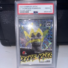 2023 Donruss Optic Dorian Thompson Robinson Rookie Kings PSA 10 #1 Case Hit SSP