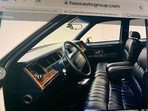 1990 Lincoln Town Car Leather