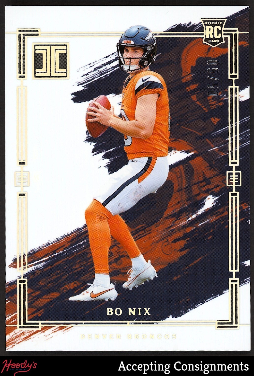 2024 Panini Impeccable Silver #76 Bo Nix RC ROOKIE BRONCOS 05/50