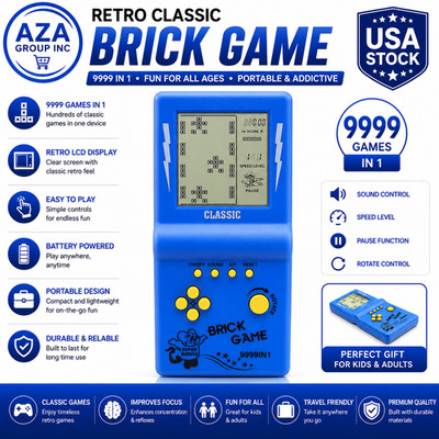 3.5-Inch Large Screen Retro Brick Game Console for the 80S/90S Building Block Ra