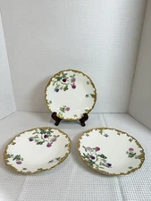 Antique T & V TRESSEMANN & VOGT LIMOGES FRANCE Salad Plates 7.25” Set Of 3 B1