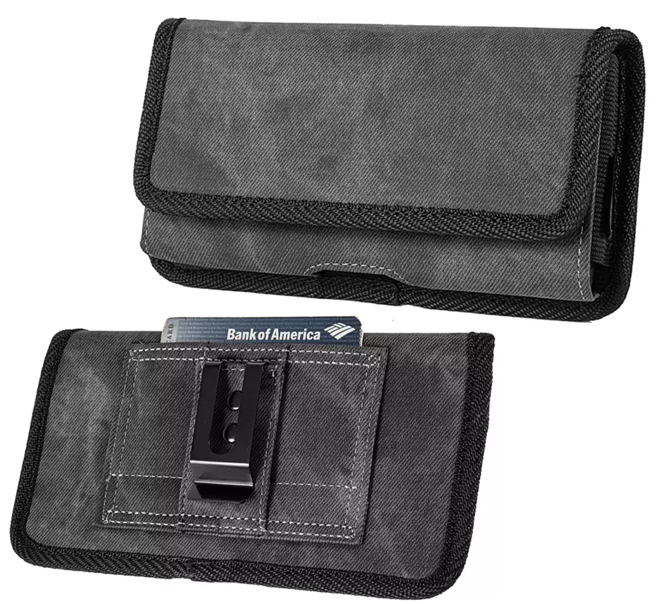 Cell Phone Pouch Tactical Holster Metal Belt Clip Loop Rugged Case (6 sizes) - Image 4 of 4